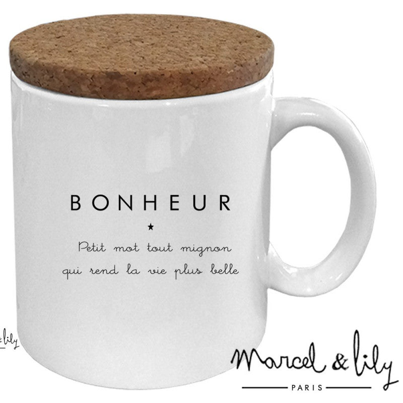 Mug "BONHEUR" - Un Petit Mot pour Embellir la Vie - Cap-Nature