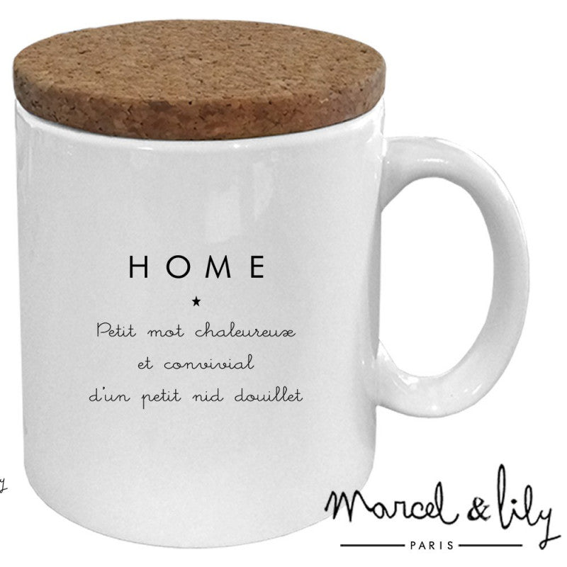 Mug "HOME" - Un Mot Chaleureux pour un Nid Douillet - Cap-Nature