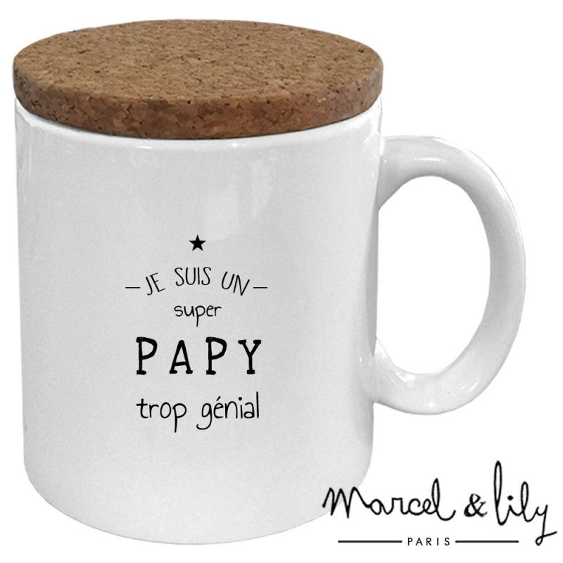 Mug "Papy trop génial" - Marcel & Lily - Cap-Nature