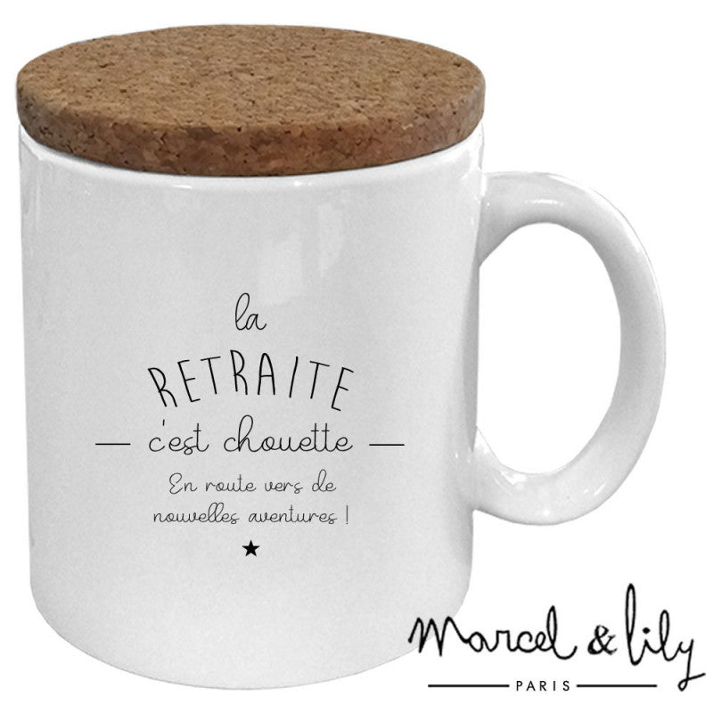 Mug "La retraite c'est chouette ! En route vers de nouvelles aventures" - Marcel & Lily - Cap-Nature