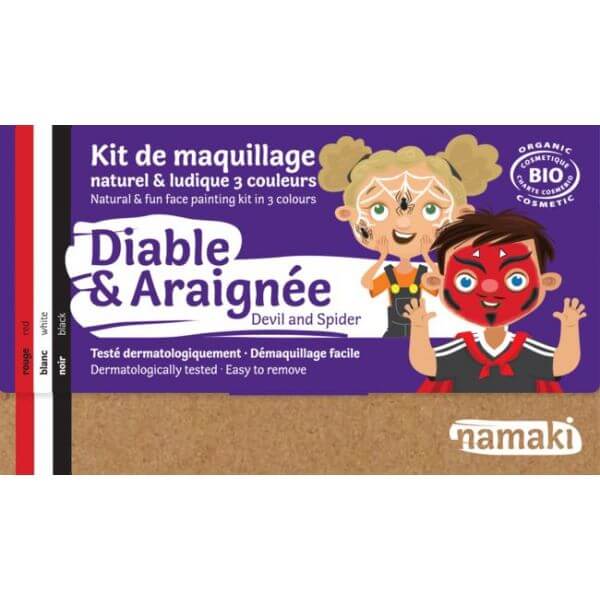 Kit de maquillage BIO 3 couleurs Diable & Araignée - Cap-Nature