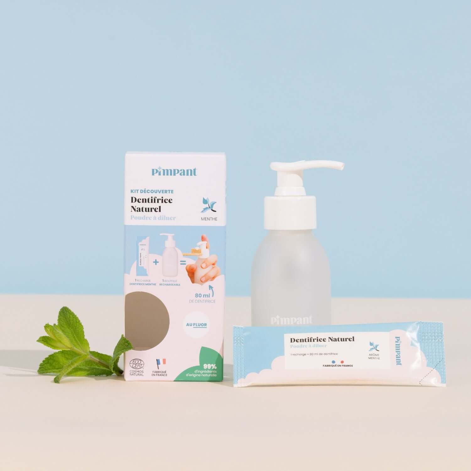 Kit découverte Dentifrice Menthe - Pimpant - Cap-Nature