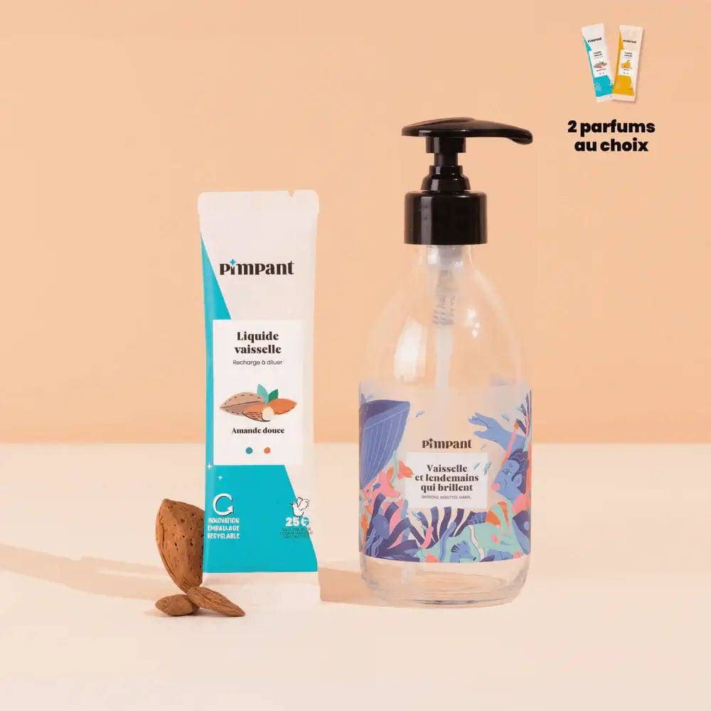 Kit découverte Liquide Vaisselle Rechargeable - Pimpant - Cap-Nature
