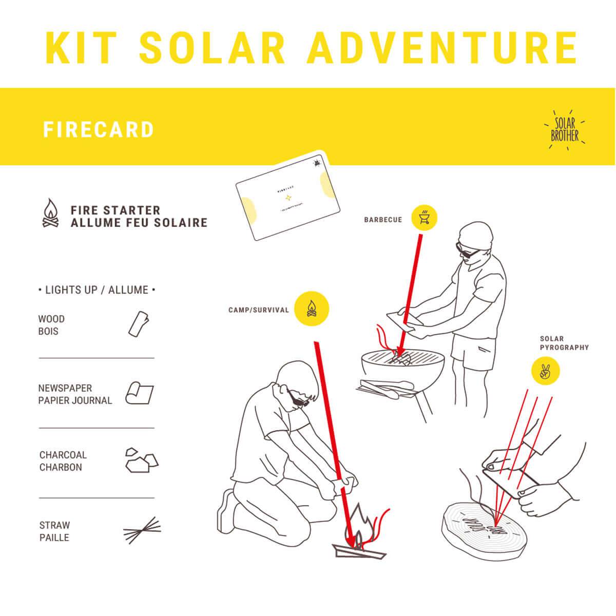 Matériel de survie solaire ADVENTURE KIT - Cap-Nature