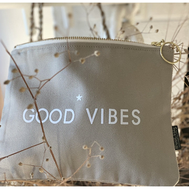 Trousse "GOOD VIBES" - Couleur Mastic - Cap-Nature