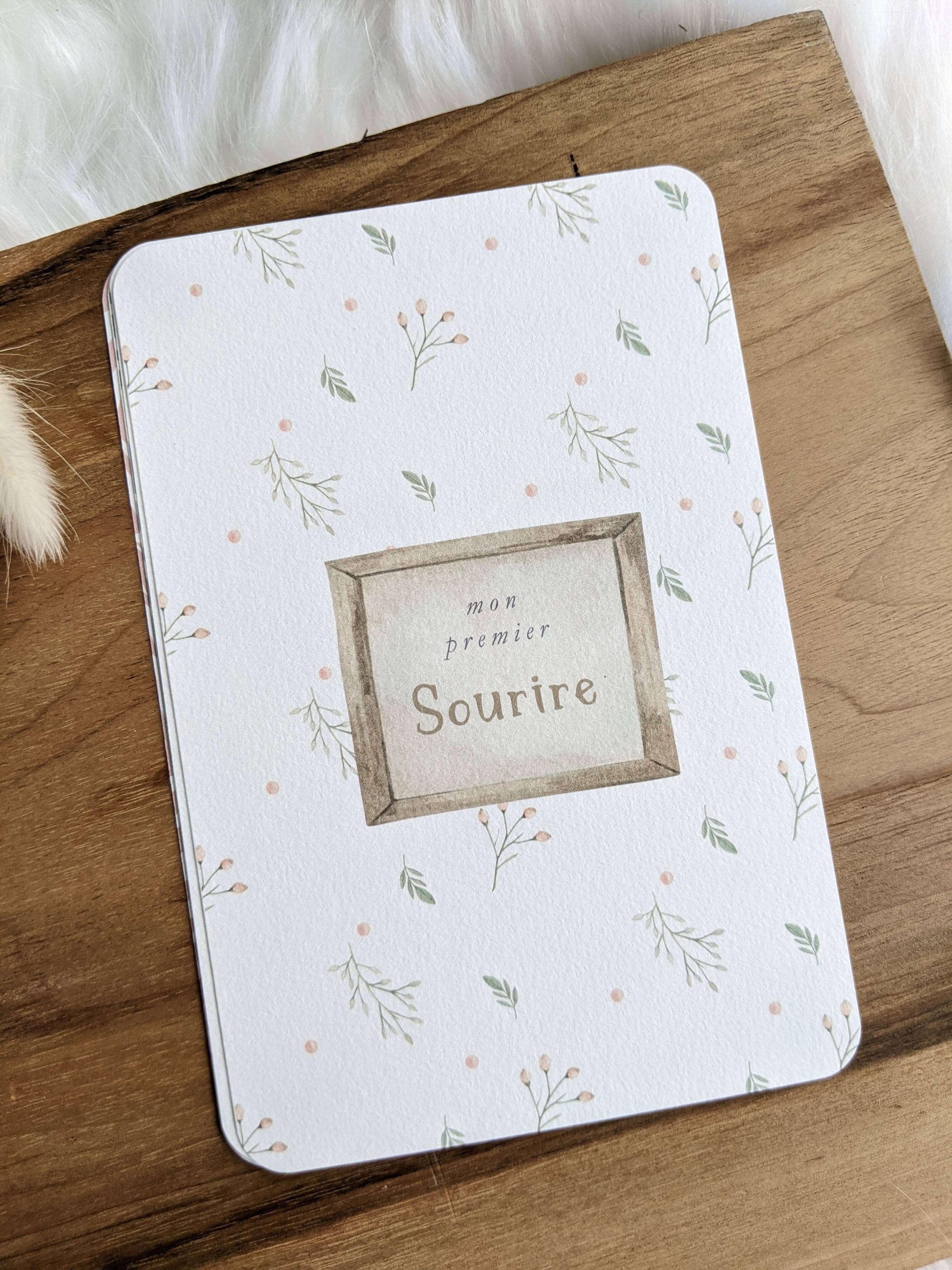 Coffret cadeau naissance de 16 cartes étapes "mes 1ère fois" - Cap-Nature