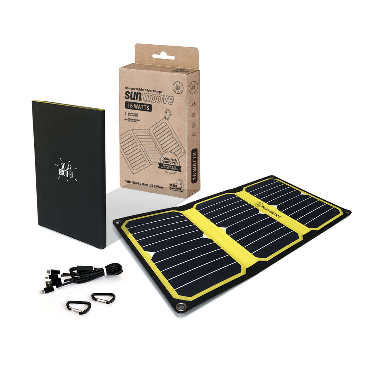 Caricabatterie solare SUNMOOVE da 16 Watt